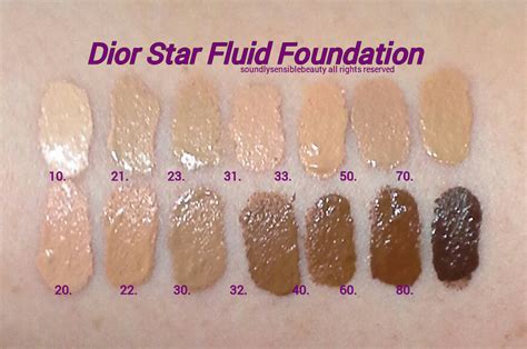 dior star fluid foundation spf 30|full dior foundation guide.